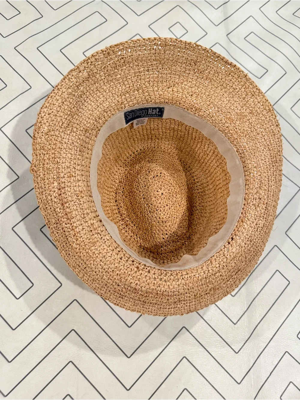 San Diego Hat Rattan Fedora Hat